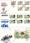 JERSEY 1996 COMPLETE COMMEMS FIRST DAY COVER ( 10 ) YEAR SET