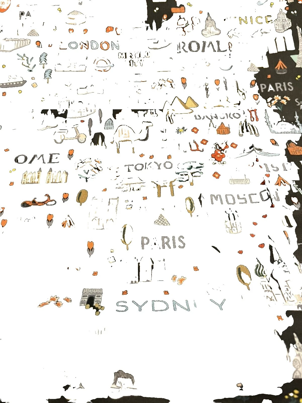 Travel/Lot Places Craft Fabrics