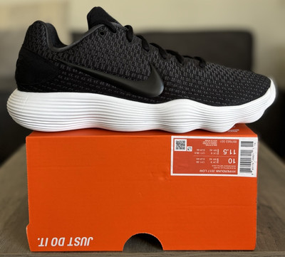 Size 10 - Nike Hyperdunk 2017 Low Black White Sneakers 897663-001 Men's NEW
