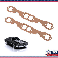 2pcs Copper Header Collector Gasket Oval Port Exhaust Seal Chevy Small Block 2pcs Copper Header Collector Gasket Oval Port Exhaust Seal Chevy Small Block