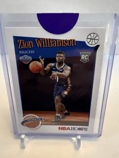 Panini NBA Hoops 2019-20 Zion Williamson Tribute Rookie #296 Pelicans Card. rookie card picture