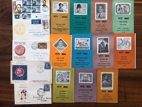 16 x India Letters FDC Stamp Collection