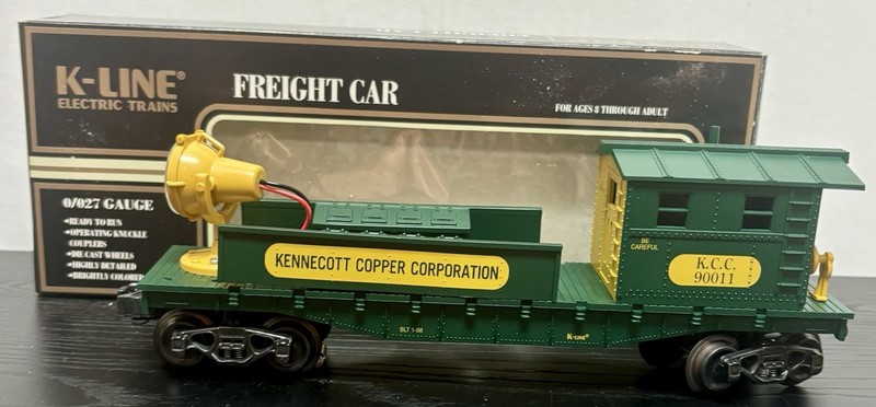 K-Line O Gauge Kennecott Copper Corporation Freight Car Work Caboose K-90011