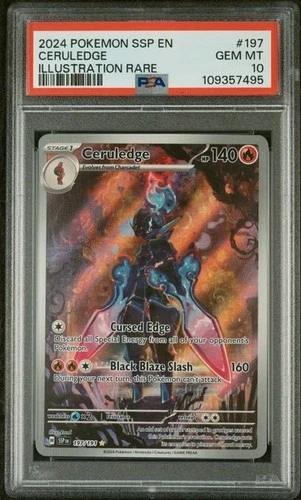 PSA 10 Ceruledge 197/191 Surging Sparks Pokemon Trading Card Game TCG