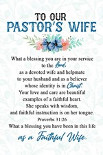 To Our Pastor's Wife Notebook: Appreciation Notebook With 100 Lined Pages, A Gre