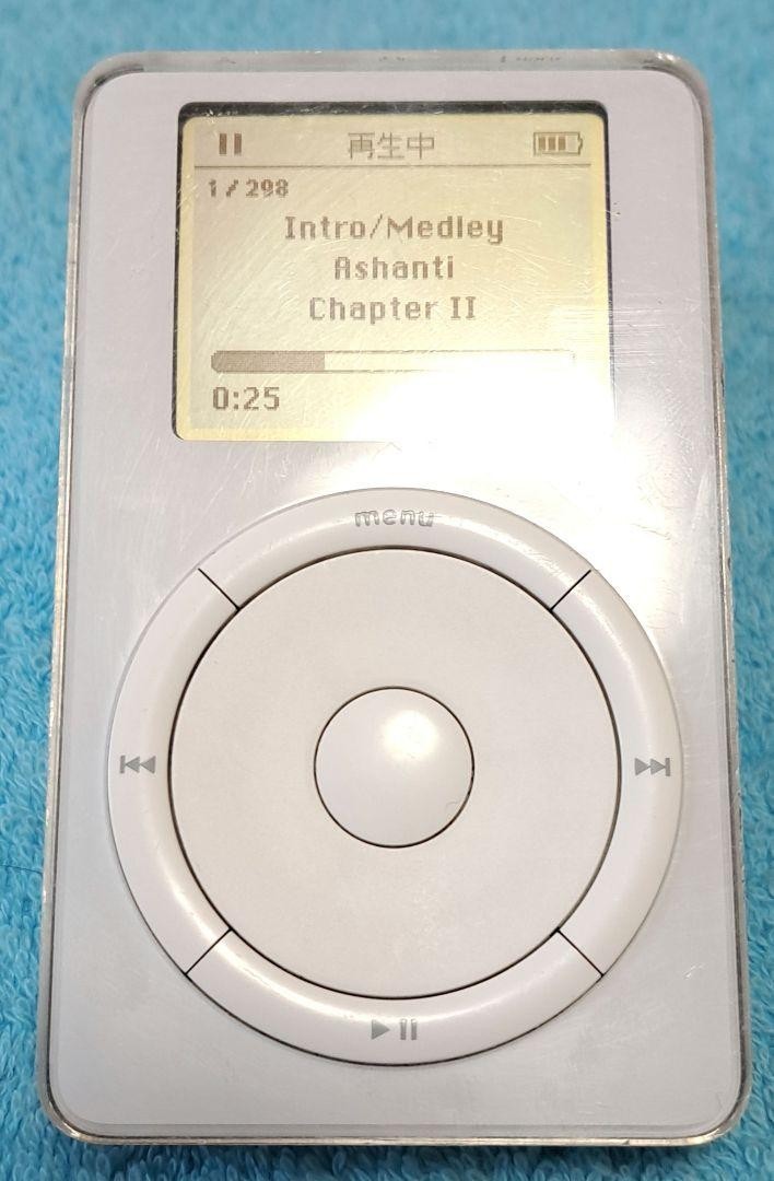 Apple iPod 5GB（初代）M8513J/A M8541 Apple iPod Classic White m8541 5GB M8513J/A 1st Gen 2001 MP3