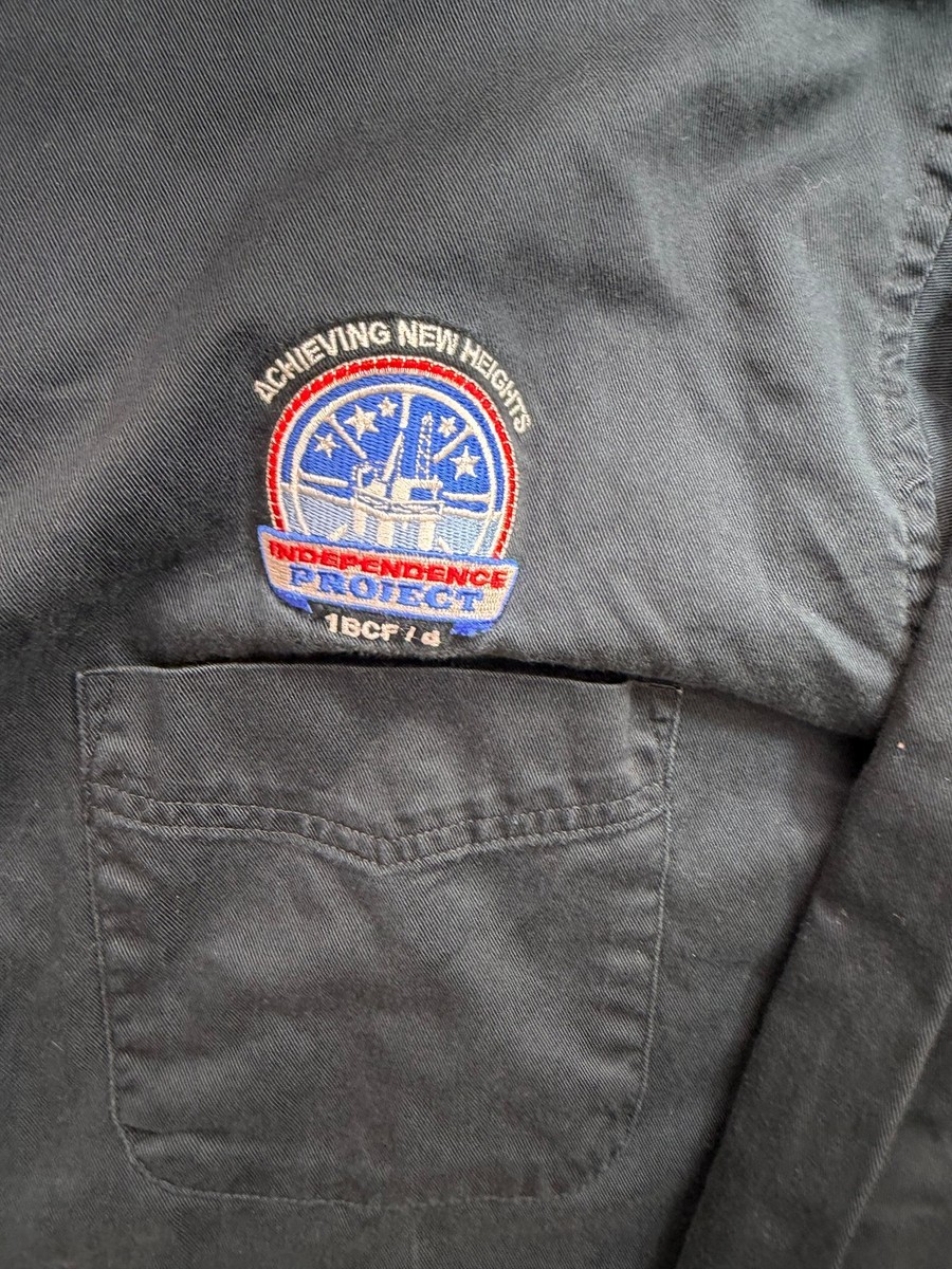 Blue Generation Anadarko Oilfield Work Shirt Sz XL Independence Project View 4