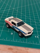 Vintage AURORA AFX Camaro Z28 6 Red/White/Blue HO Slot Car Damaged for Parts