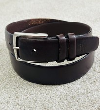 POLO RALPH LAUREN Mens 34 Brown Leather Belt