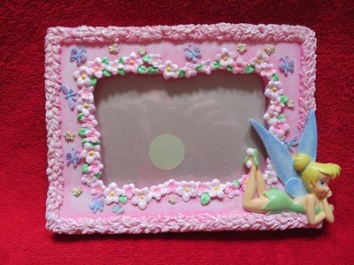 DISNEY / ENESCO TINKERBELL 4  X 6  PICTURE FRAME FLOWERS BEES BUTTERFLIES NEW