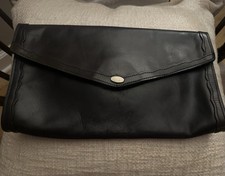 Vintage Brown Leather Clutch