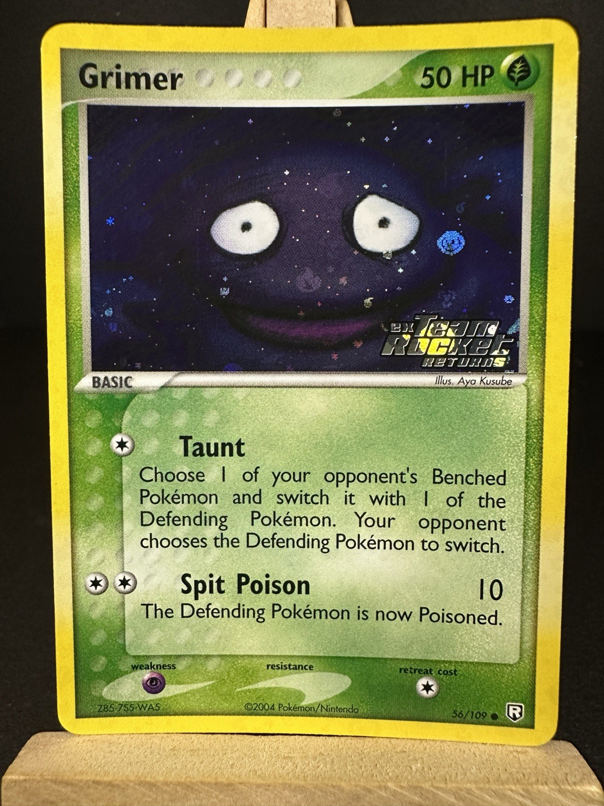 Grimer 56/109 Team Rocket Returns Reverse Holo Stamped NM (2004) Pokemon