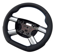 NEU LEDERLENKRAD FORD FOCUS II MK2 2 05-10 C-MAX Kuga MK1 UNTEN FLACH