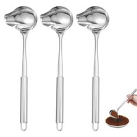 SoßEnlöFfel Edelstahl 30Cm 3 StüCk EntenschnabellöFfel KüChenutensil