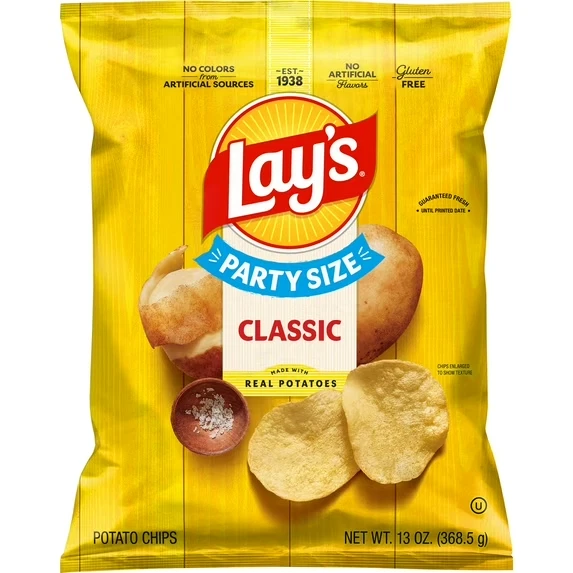 Patatas fritas clásicas Lay's, tamaño fiesta, bolsa de 13 oz - ENVÍO GRATUITO Foto 4 de 4