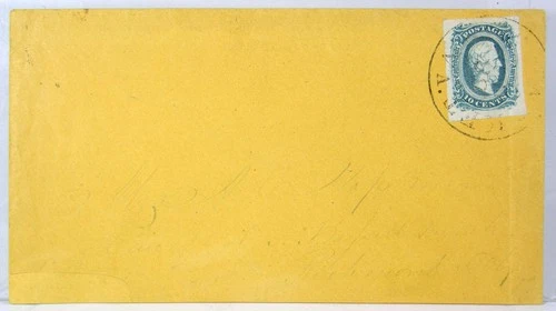 1860s CONFEDERATE CIVIL WAR COVER WITH 10 CENT CONFEDERATE STAMP CSA #11-AD