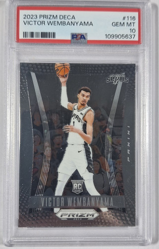 2023 PANINI PRIZM DECA #116 VICTOR WEMBANYAMA ROOKIE PSA 10 READ!
