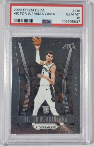 2023 PANINI PRIZM DECA #116 VICTOR WEMBANYAMA ROOKIE PSA 10 READ!