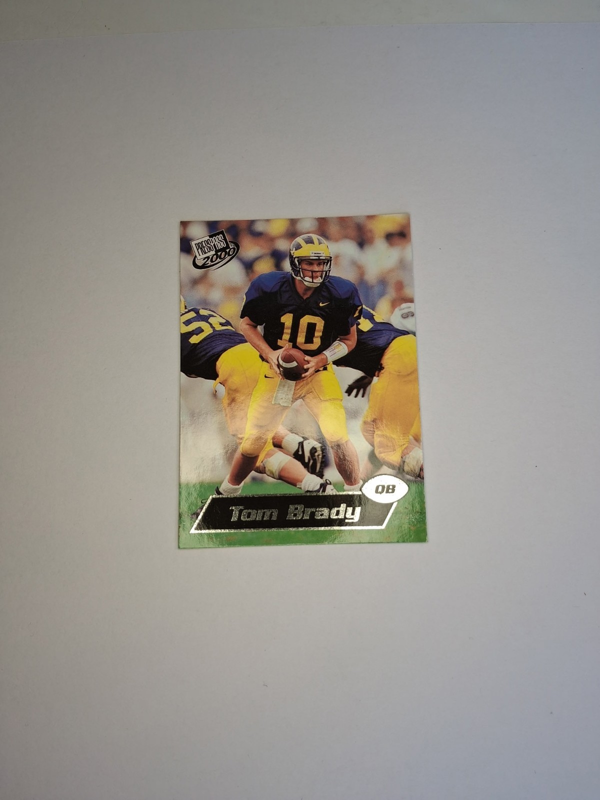 Tom Brady 2000 Press Pass #37 Rookie Card Michigan Wolverines