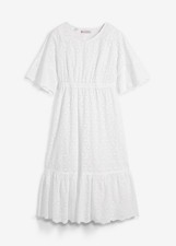 Umstandskleid Gr. 46 Weiß Damen-Kleid Freizeitkleid Sommerkleid R-Ware Neu