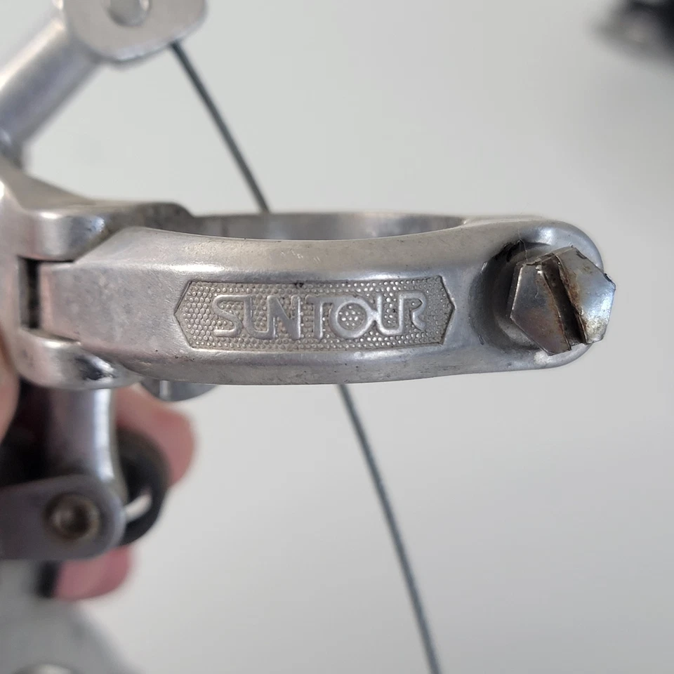 Juego de desviadores delantero/trasero Suntour Mounttech, MTB, años 80, 28,6, 3 x 6 velocidades, largo Foto 3 de 4