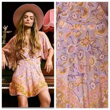 Spell & The Gypsy Lolita Orange Pink Cut Out Bohemian Womens Mini Dress 👇check