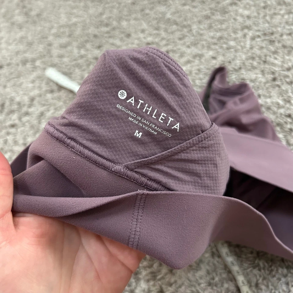 Athleta Medium Purple Cross Back Sports Bra Workout Exercise Gym Activewear - Image 3 of 4