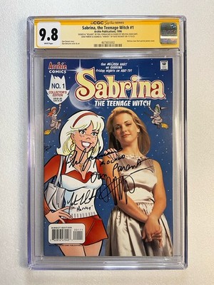Sabrina Teenage Witch #1 CGC SS 9.8 signed 4x Melissa Joan Hart, Dan Parent 1996