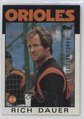 2017 Topps Rediscover Topps Buybacks Gold Rich Dauer #1986-251 4xw