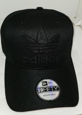 NEW ADIDAD CAP BASEBALL HAT ALL BLACK EMBROIDED NEW ERA
