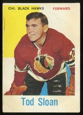 1960-61 Topps #51 Tod Sloan Chicago Blackhawks