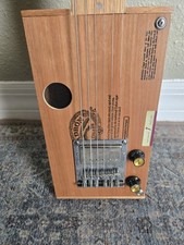 Lapsteel Cigarbox Gitarre Eiche 6 Saiten Eiche und Poplerhals, Locking Tuner