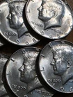 8 1968 KENNEDY 40% SILVER HALF DOLLARS- $4 FACE-SHARP BU-GREAT INVESTMENT IDEA