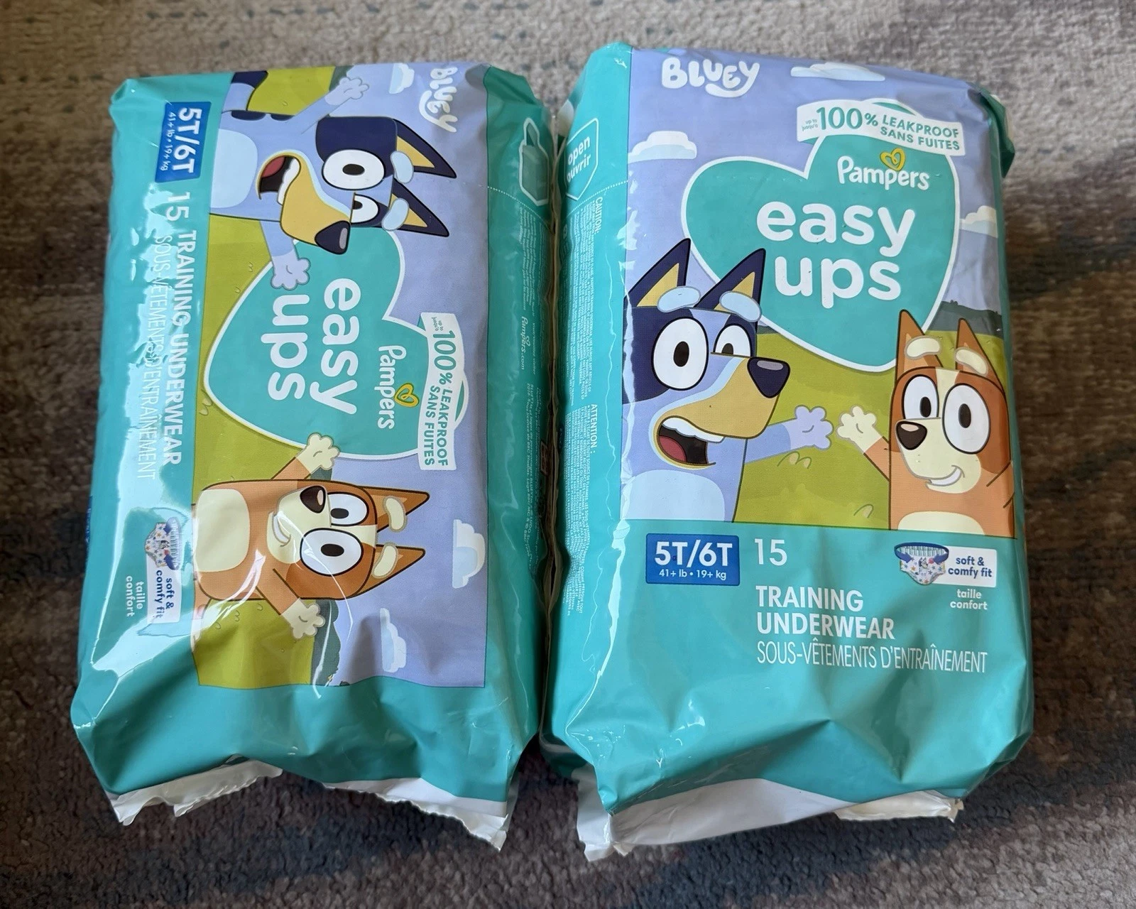 Set Of 2 Pampers Size 5T/6T Easy UPS
