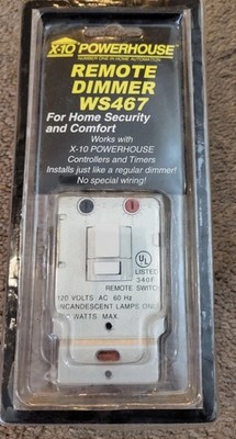 X10 Powerhouse WS467 Remote Dimmer Switch Indoor Wall NEW