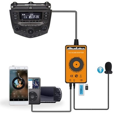 Car Bluetooth Transmitter with USB & AUX Interface for Honda 2003-2012