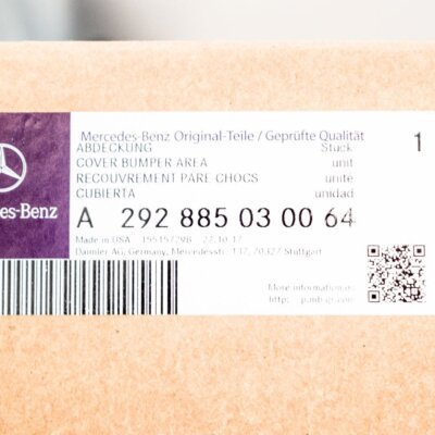 MERCEDES-BENZ GLE C292 FRONT LEFT BUMPER MOULDING A292885030064  