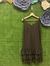 Black Vintage Ruffle Dress Size 12