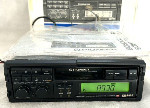VINTAGE PIONEER KEH-6000 RDSR RADIO PULL OUT CASSETTE PLAYER WITH USER MANUAL - Picture 2 of 13