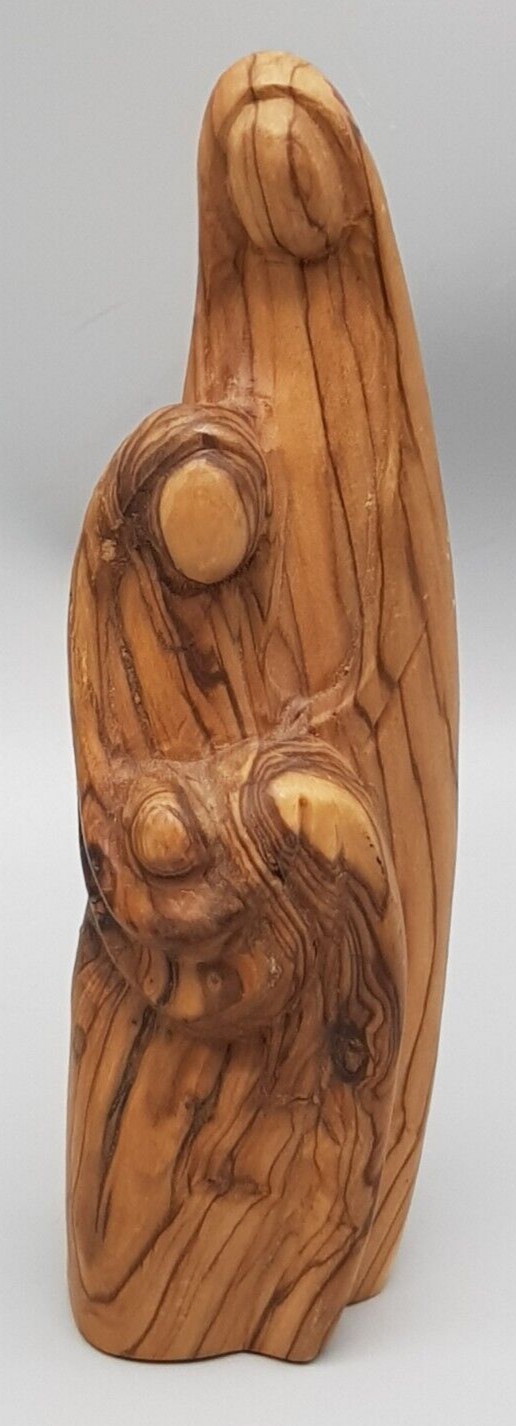 BETLEHEM 'Heilige Familie' aus Olivenholz stilisiert ca. 17 cm hoch Krippe SCHÖN