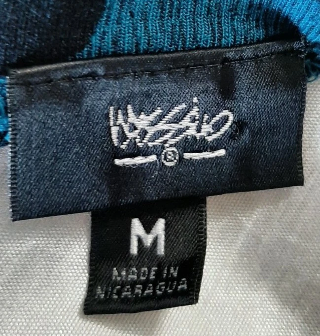 Mossimo SzM Cheetah Print V-Neck Tunic Long Jersey T-shirt Teal/Black 100% Rayon - Image 4 of 4