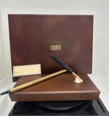 SEALED IN BOX Cross 5101 Cross Desk Set 12KT Gold Filled Pen