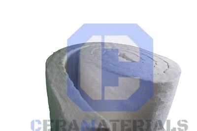 CERAMATERIALS 2" CeraBlanket 24"X6' Ceramic Fiber Blanket Insulation 8# Thermal Ceramic 2300F