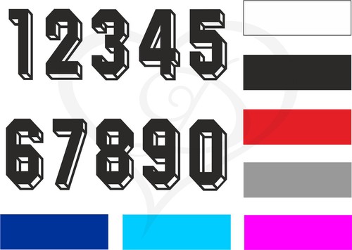 Numeri Termosaldabili H24cm Per Maglie Calcio, Basket, Rugby - Fatti In Italia