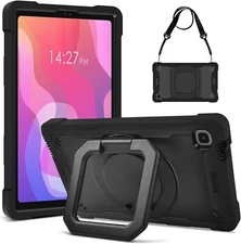 Shockproof Case for Amazon Fire HD 8 Tablet 12th Gen 2024/2022 Rugged Case Stand