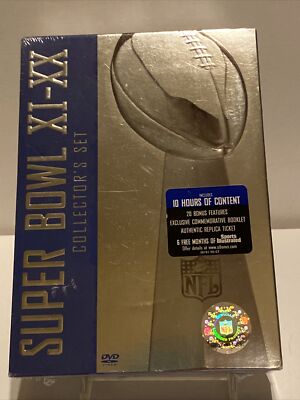SUPER BOWL XI-XX, DVD 5 DISK COLLECTOR'S SET, New-Sealed 2004 | eBay