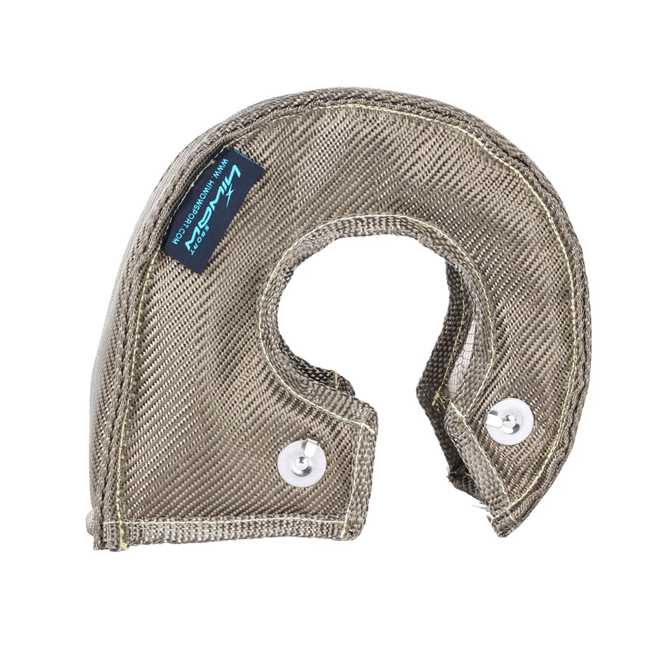 Hiwowsport Titanio U-Silica Turbo Manta Protector Térmico Cubierta Para T4 Acero Inoxidable EE. UU. Foto 3 de 4