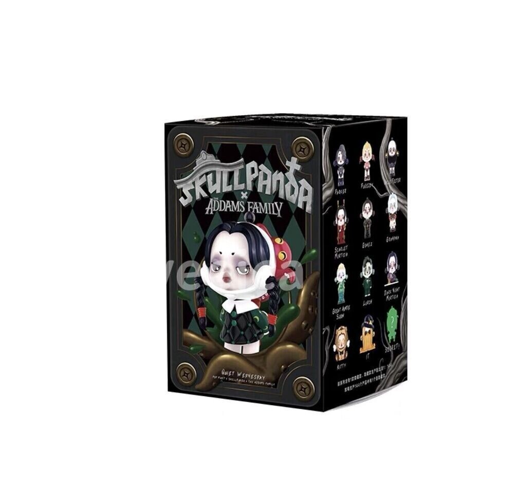 Skullpanda X The Addams Family Series Blind Box Deadpan Wednesday