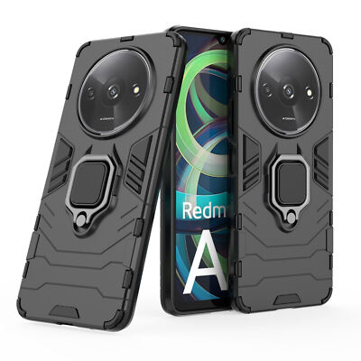 Hülle Xiaomi Redmi A3 Handyhülle Stoßfest 360° Drehbarer Ring Case Back Cover