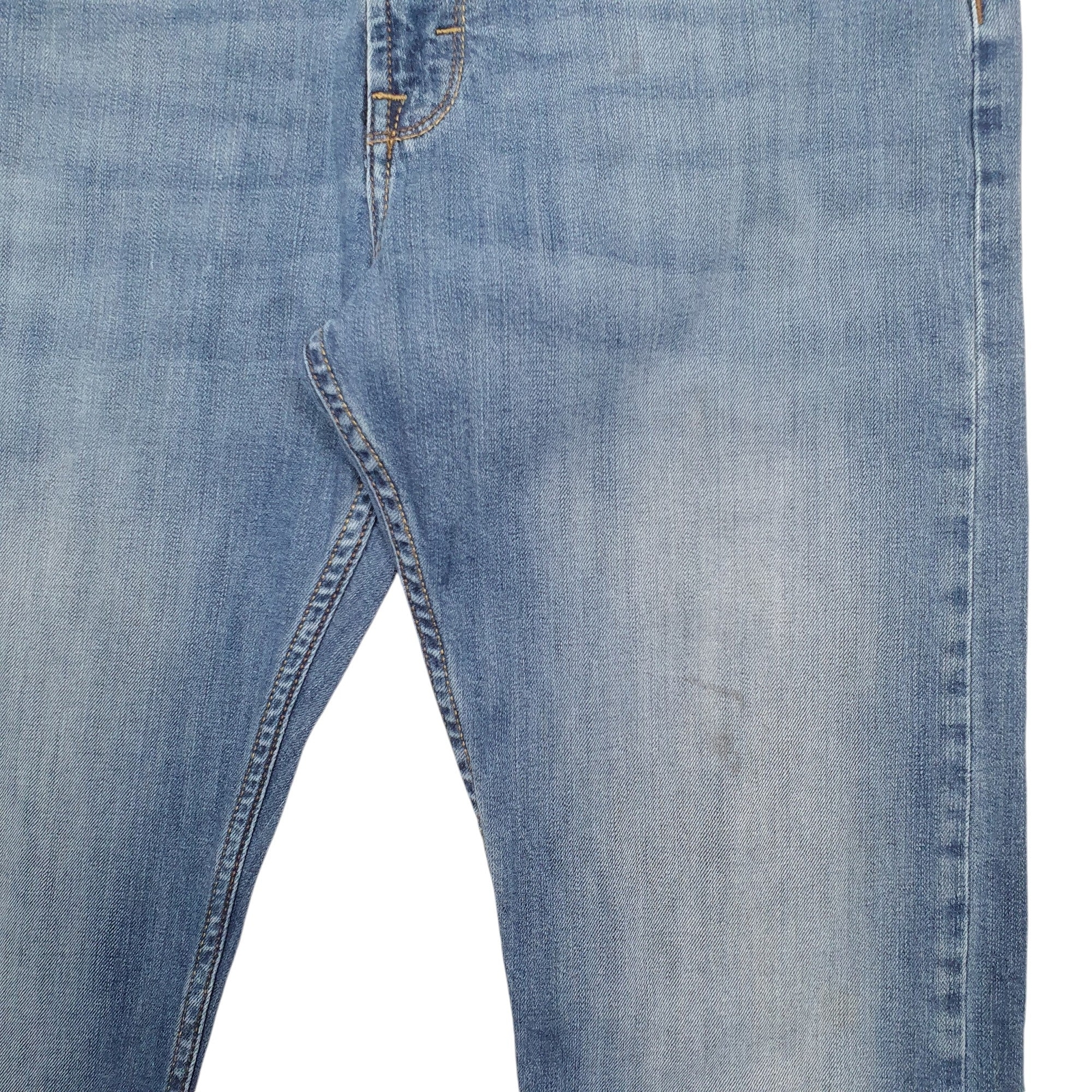 WRANGLER Slim Jeans Straight Fit Blue Denim Trousers Mens W32 L32 image 4